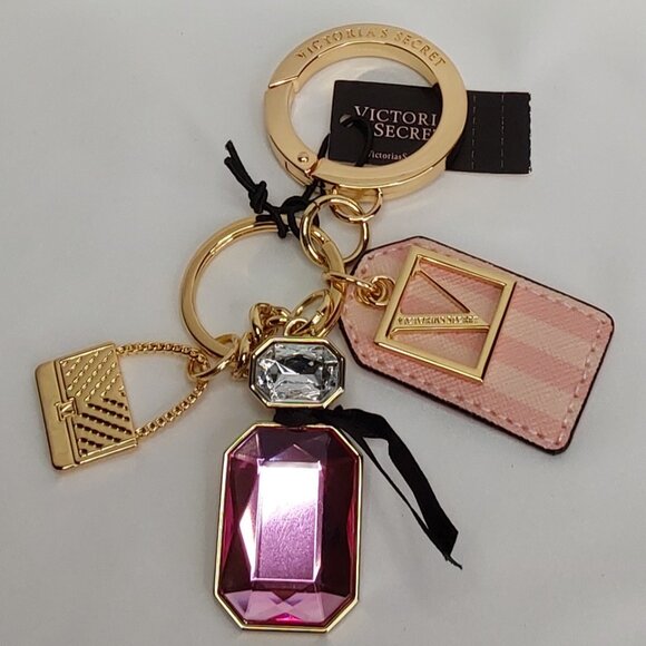 VICTORIA'S SECRET 'BOMBSHELL' SIGNATURE CHARMS PARFUM KEYCHAIN - Picture 9 of 16
